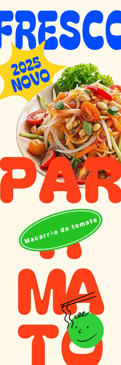 Anúncio de comida Orange Pop