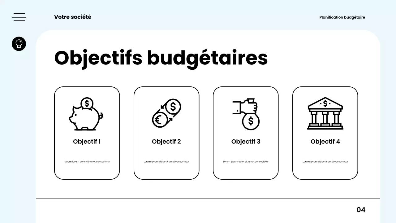 guide de planification budgétaire moderne et blanc