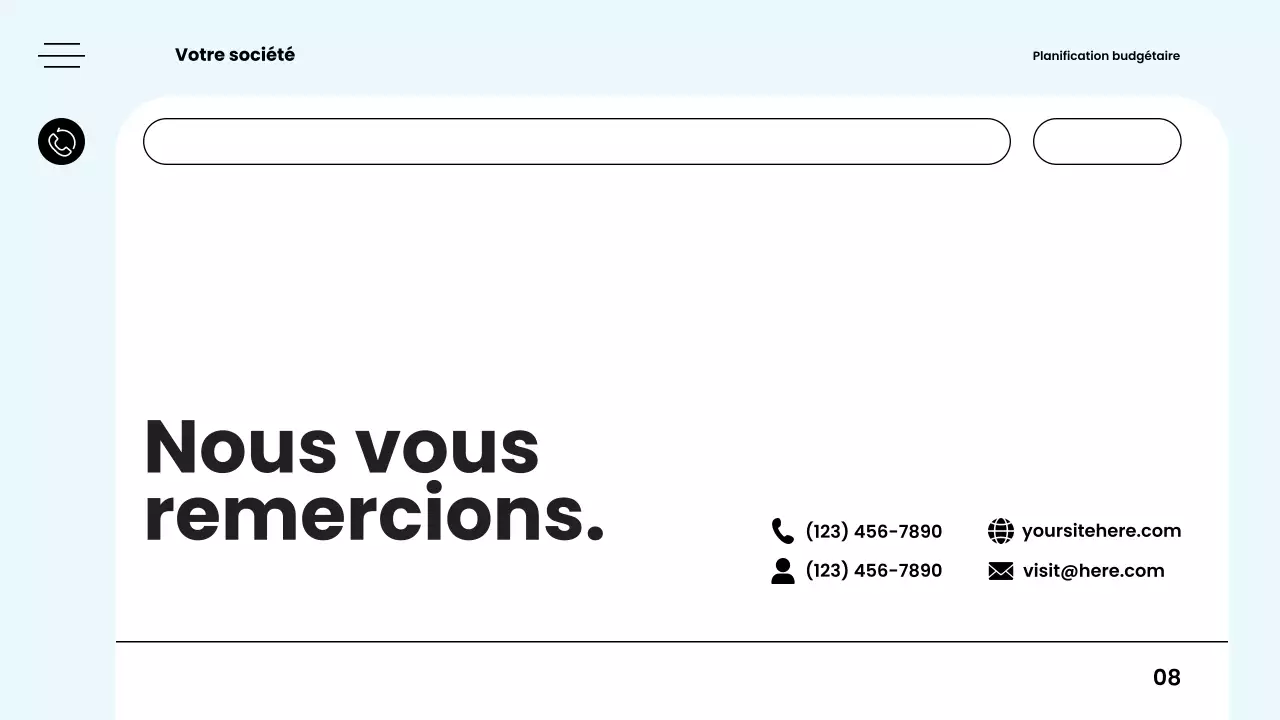 guide de planification budgétaire moderne et blanc