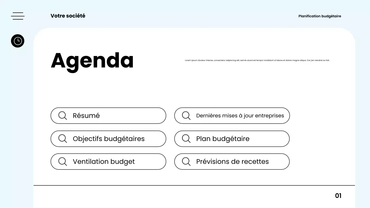 guide de planification budgétaire moderne et blanc