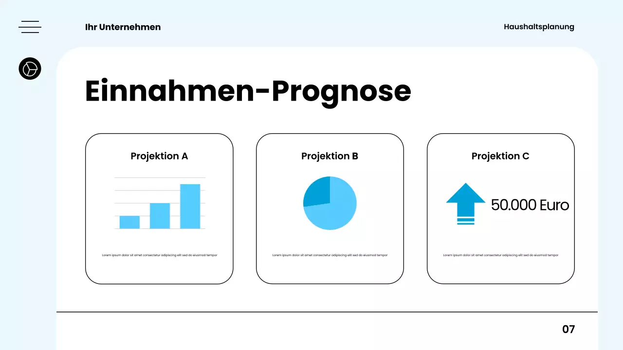 weißer moderner Budgetplaner-Leitfaden
