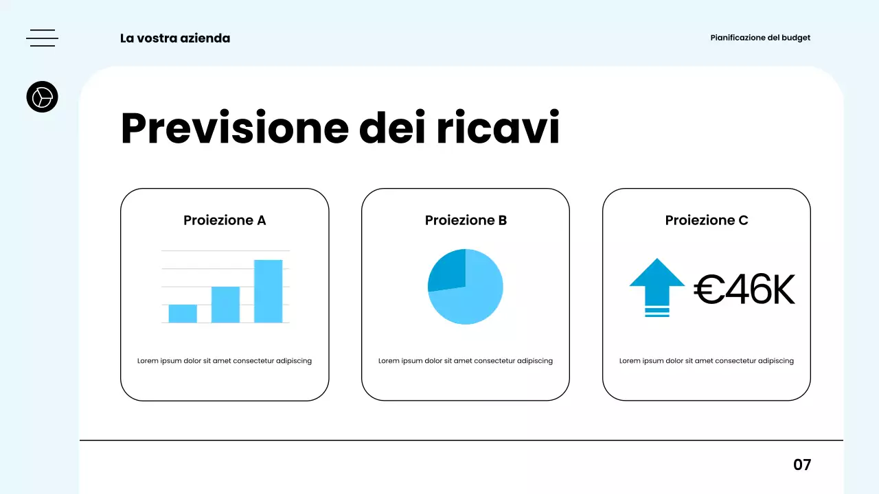 guida pianificatore budget moderno bianco