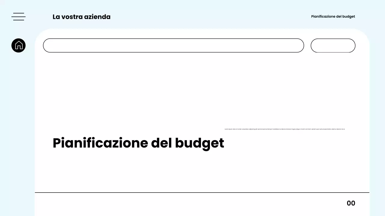 guida pianificatore budget moderno bianco
