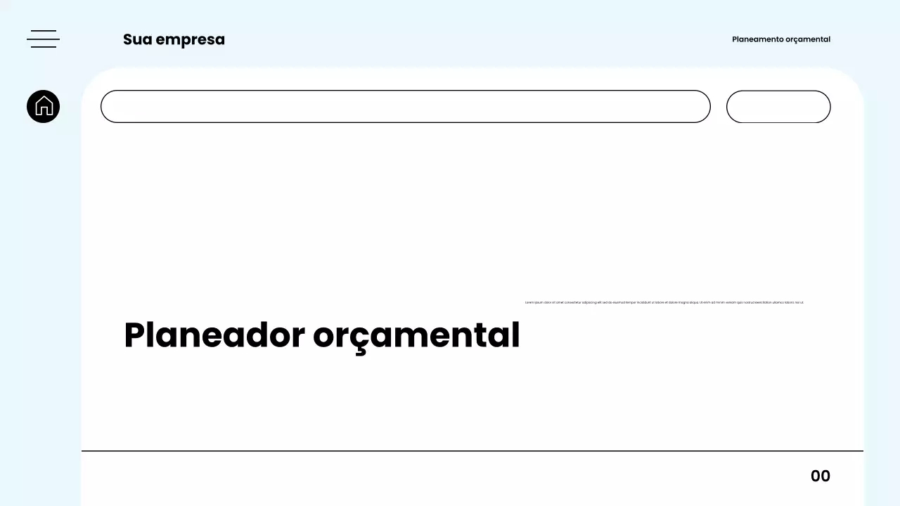 guia de planejador de orçamento moderno branco