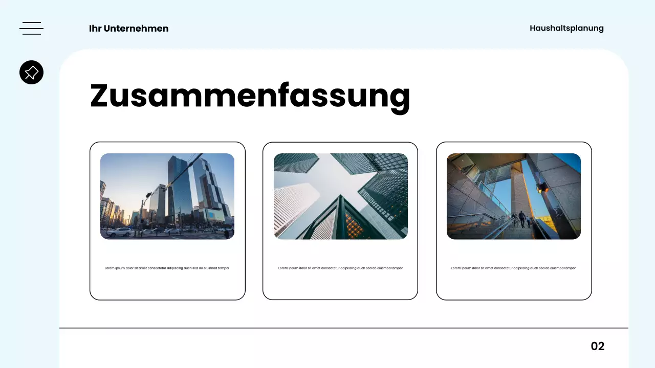 weißer moderner Budgetplaner-Leitfaden
