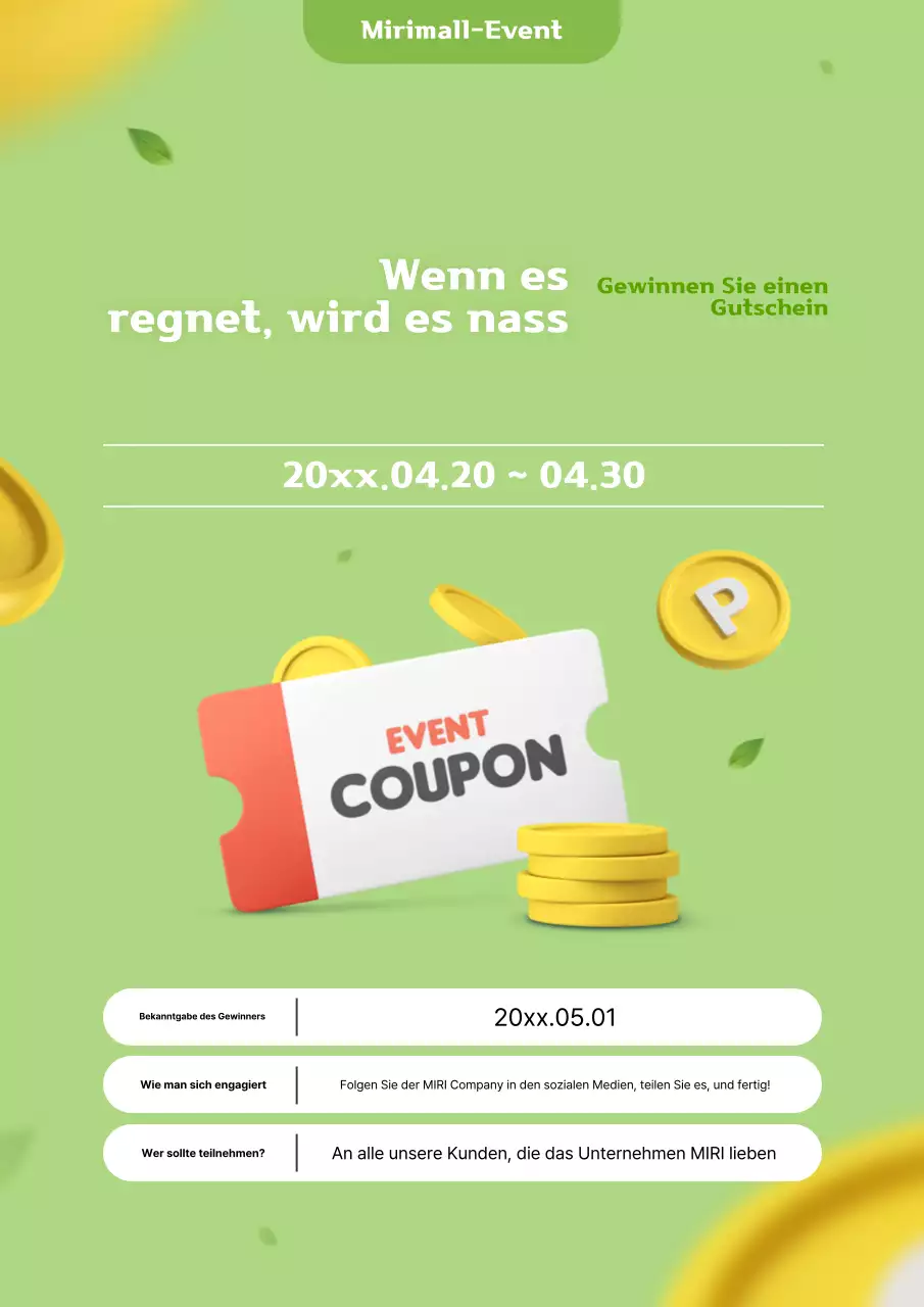 Green Clean Event-Werbung