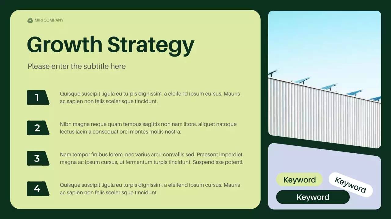 그린 프로페셔널 스타트업 자금 조달 제안서 프레젠테이션