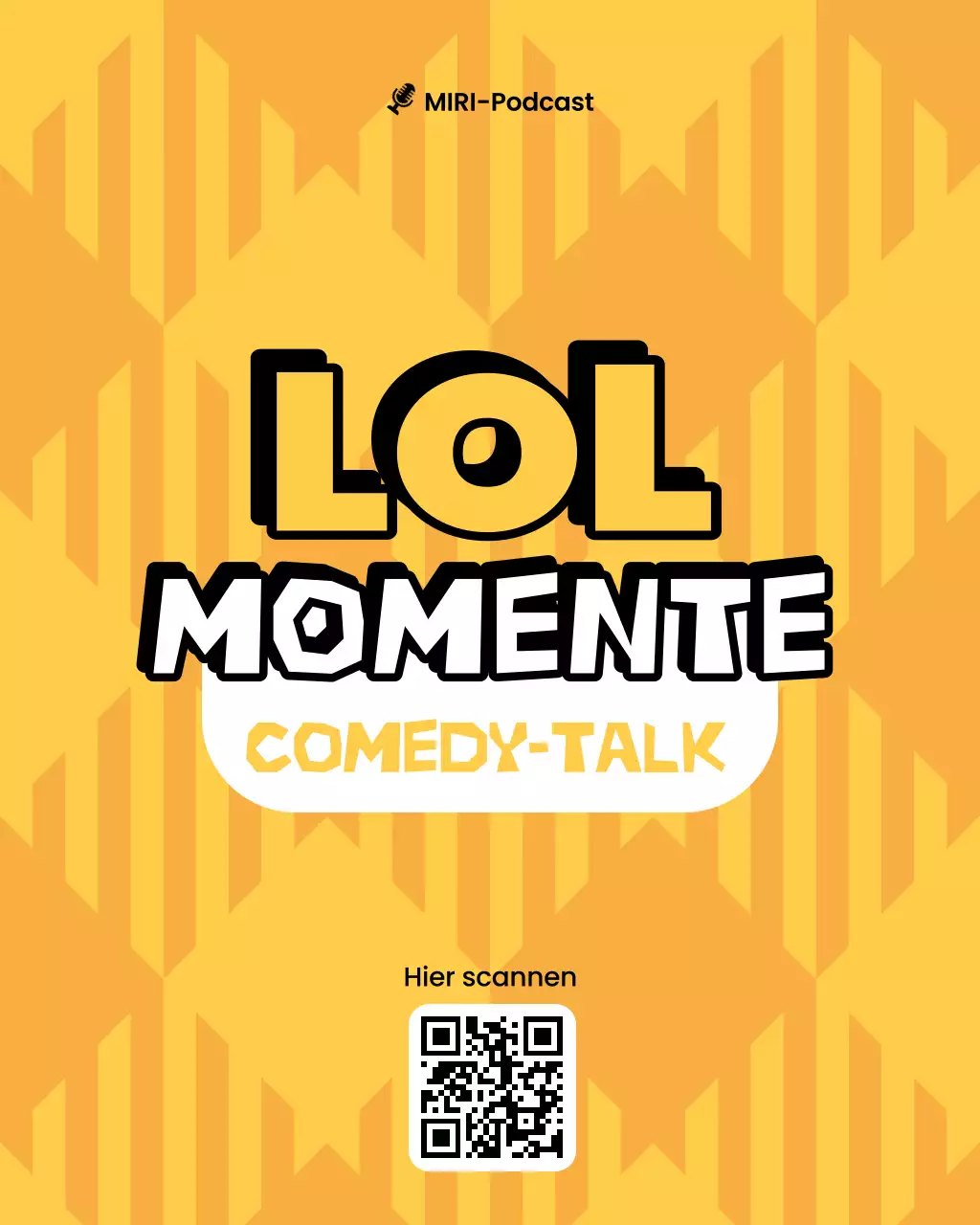 gelbe Pop-Comedy-Werbung