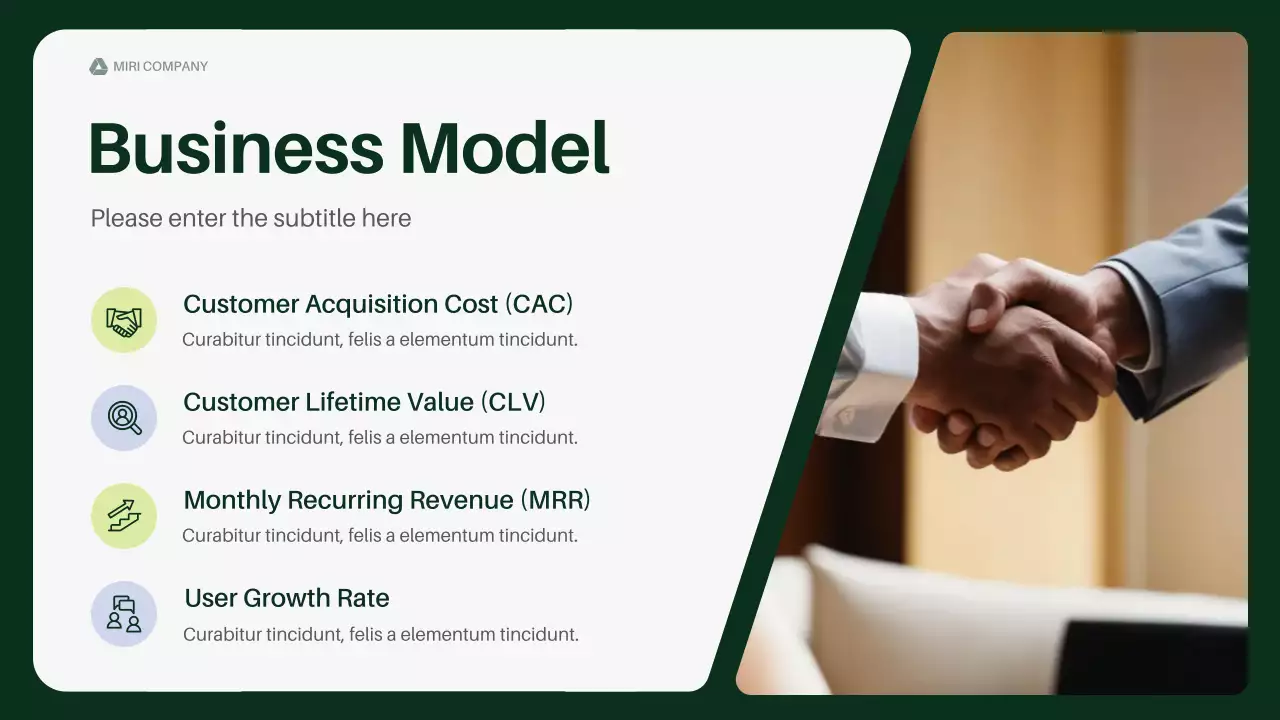 그린 프로페셔널 스타트업 자금 조달 제안서 프레젠테이션