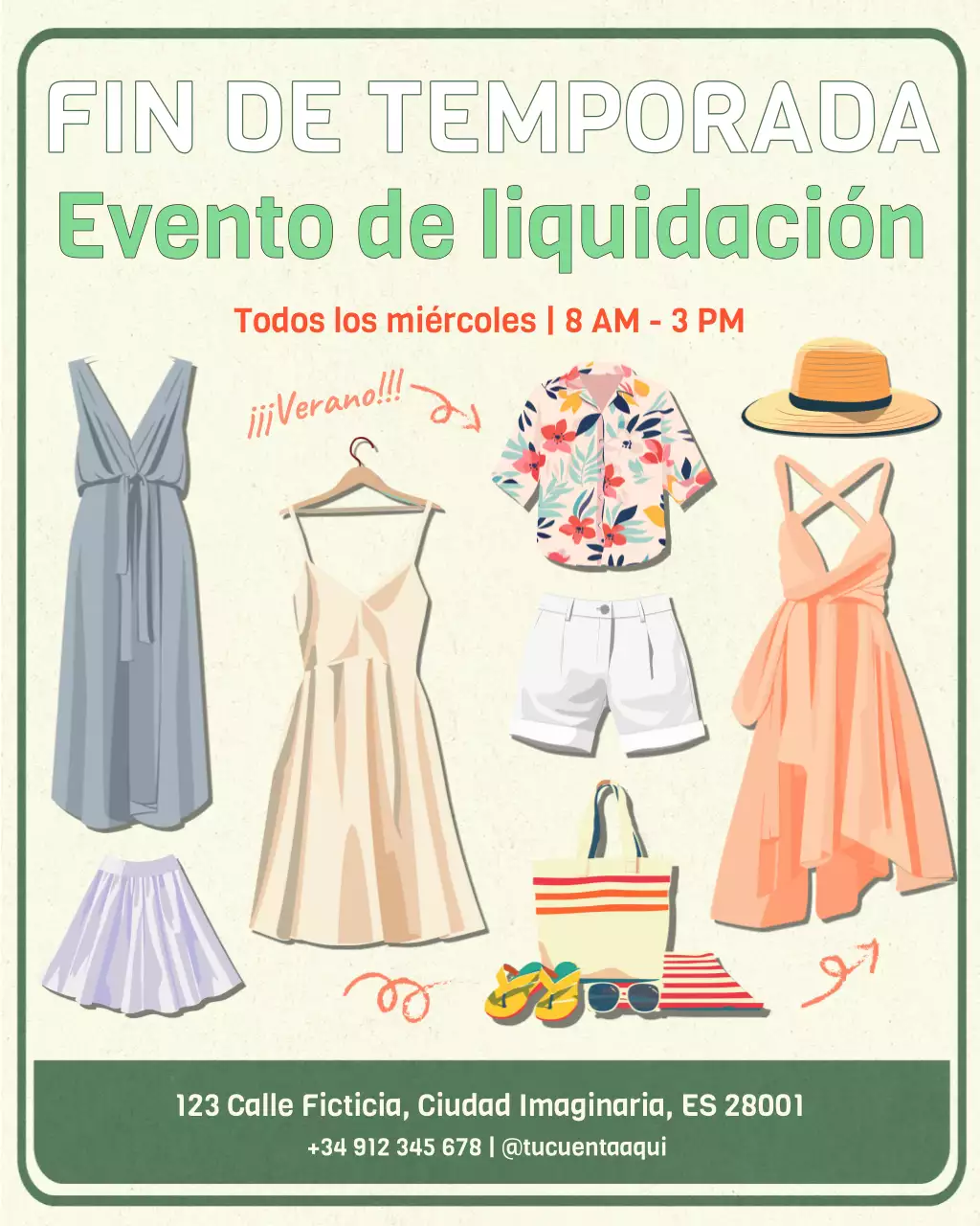 Promoción de liquidación retro beige