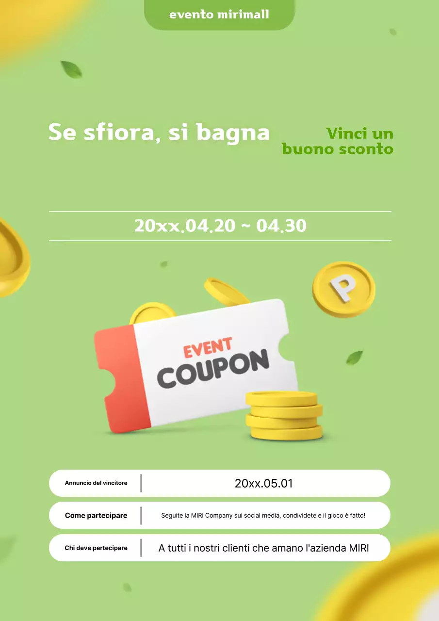 Promozione di eventi Green Clean