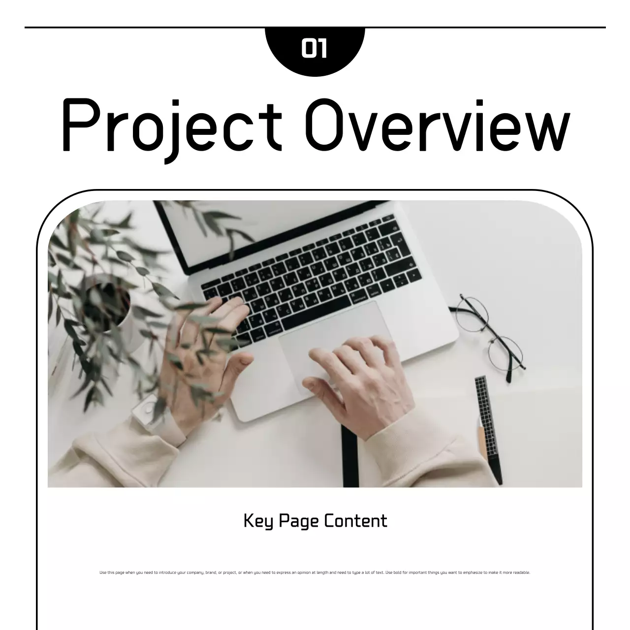 Propaganda de marketing simples e branca