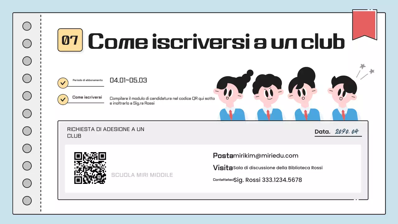 Presentazione del Sky Blue Baby School Club