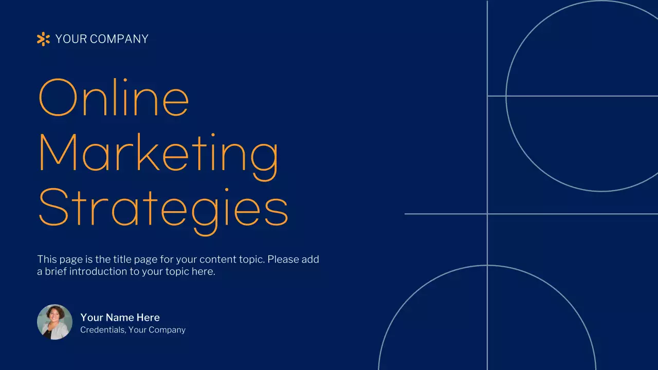 Navy Modern Marketing Guide Instagram Post