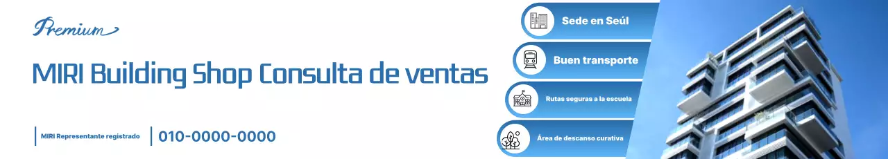 Anuncio inmobiliario moderno azul