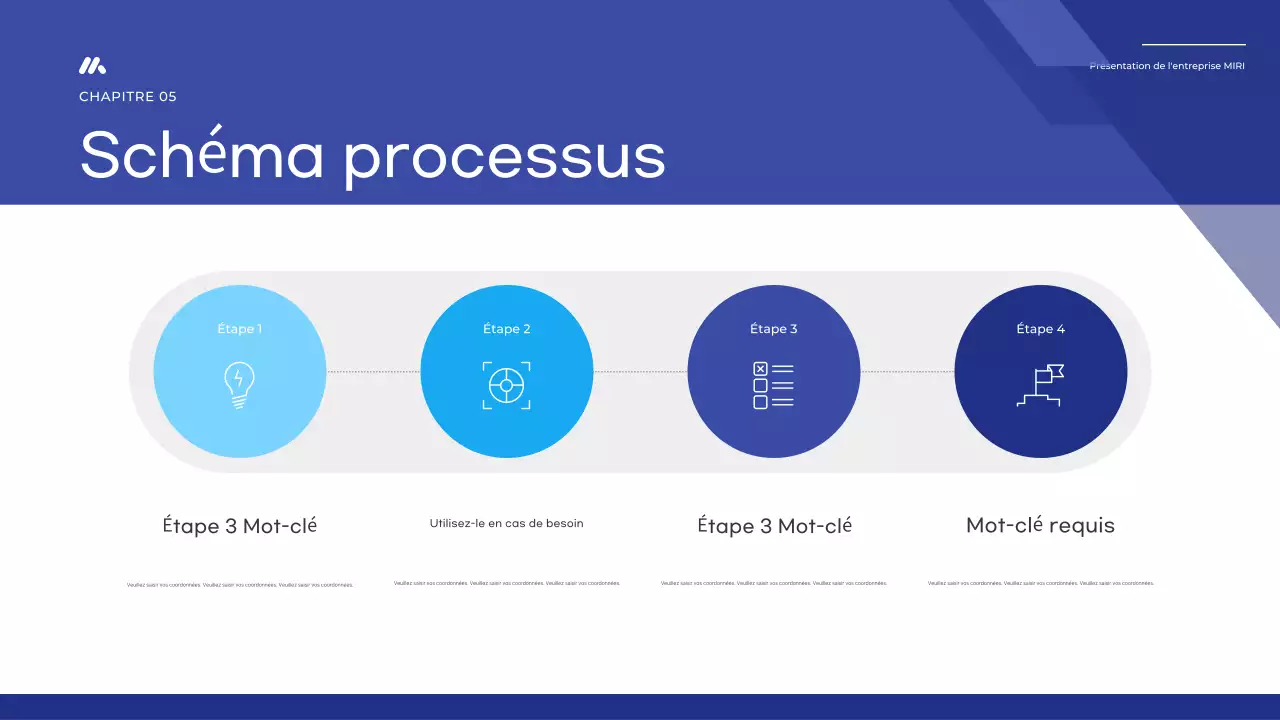 Un rapport de base simple en bleu et bleu marine