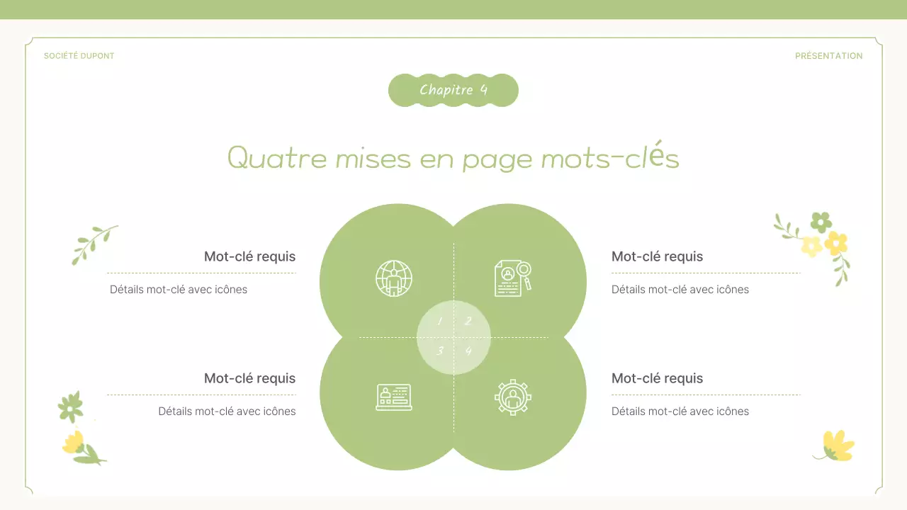 Une proposition pour une jolie fleur de printemps en jaune et vert citron