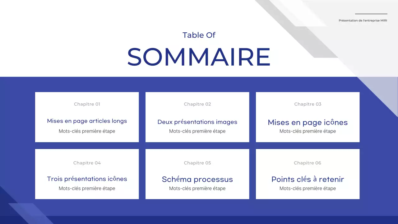 Un rapport de base simple en bleu et bleu marine