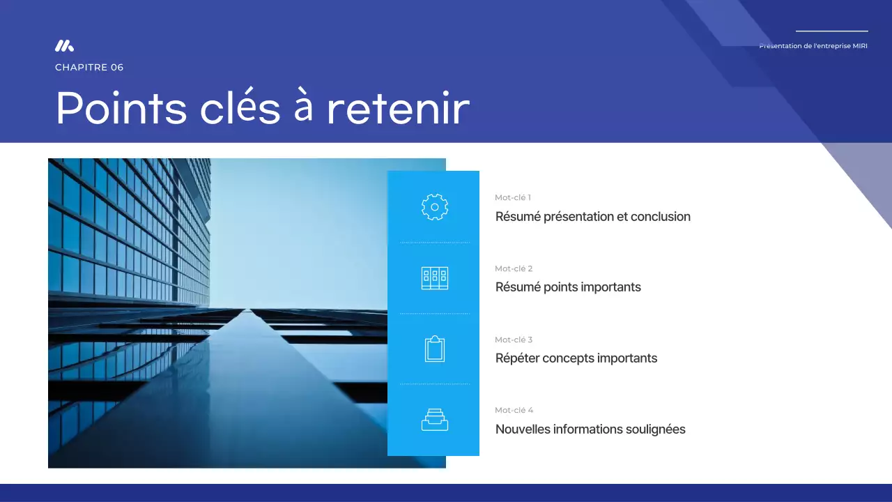 Un rapport de base simple en bleu et bleu marine