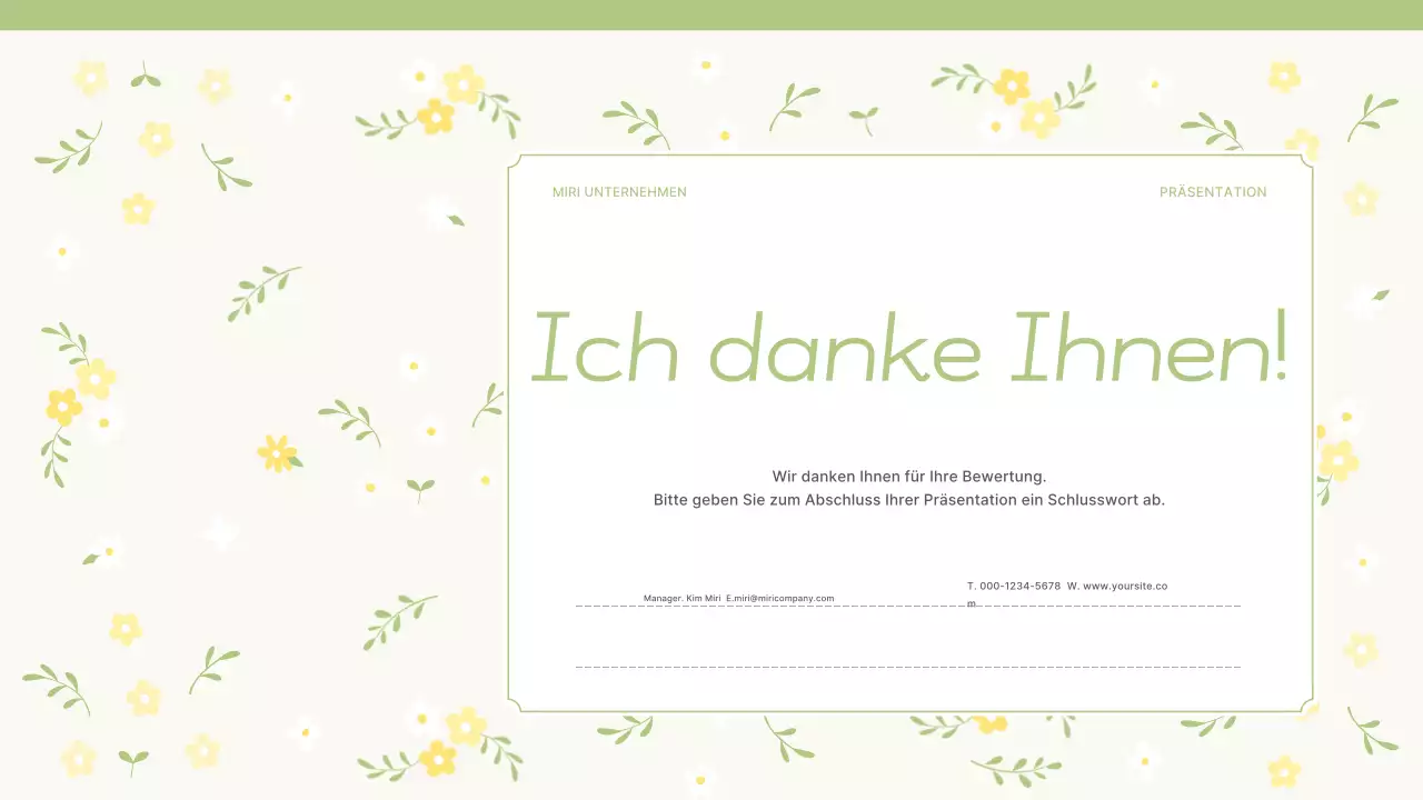 Ein Vorschlag für eine süße Frühlingsblume in Gelb und Limettengrün