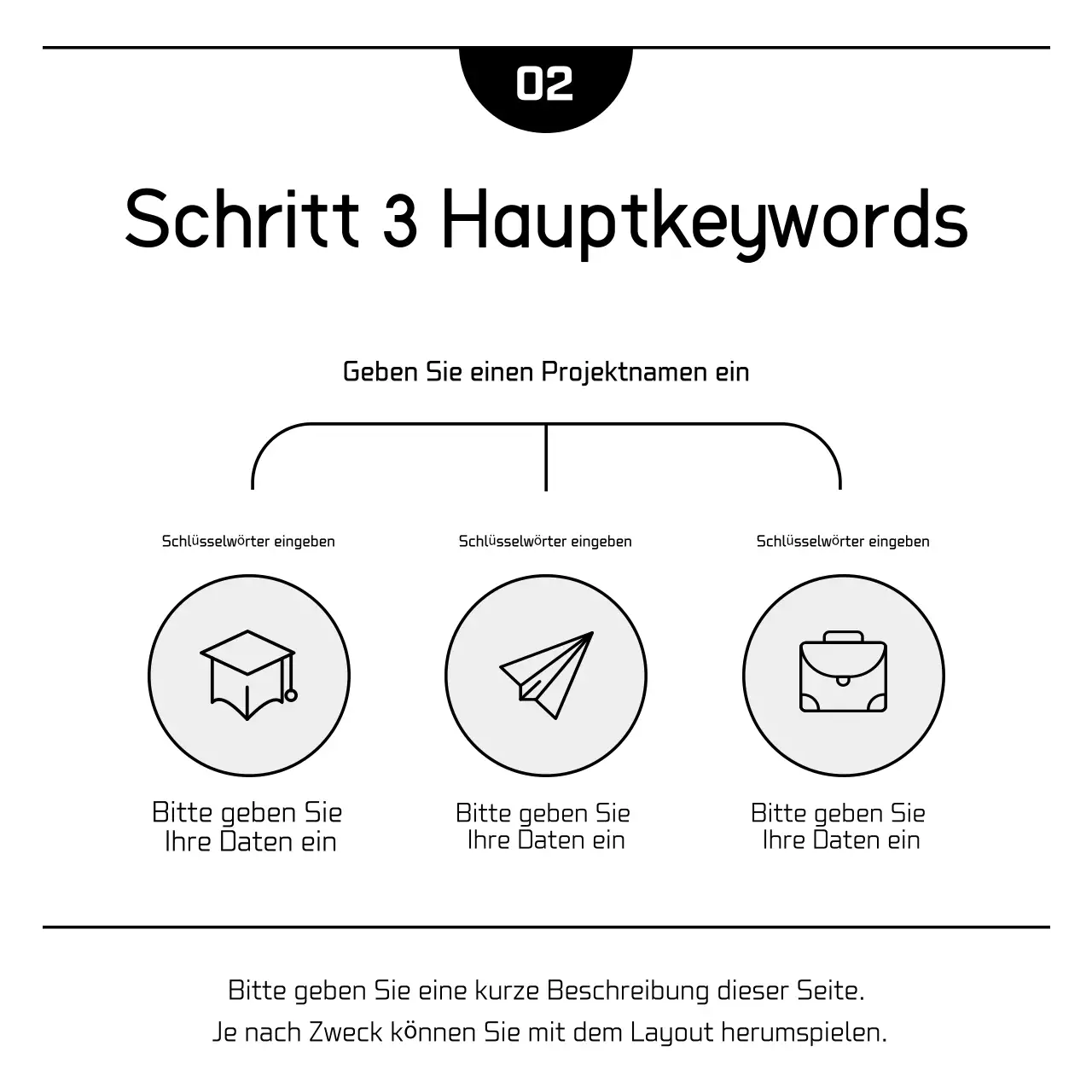 Weiße, einfache Marketing-Werbung