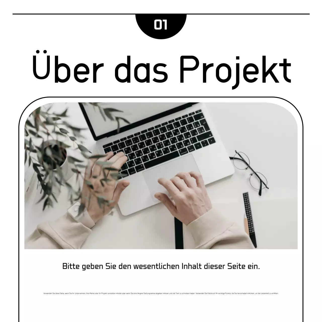 Weiße, einfache Marketing-Werbung