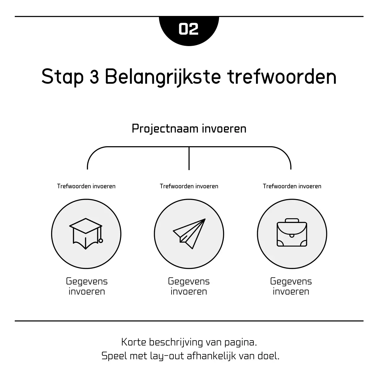 Witte eenvoudige marketingadvertentie