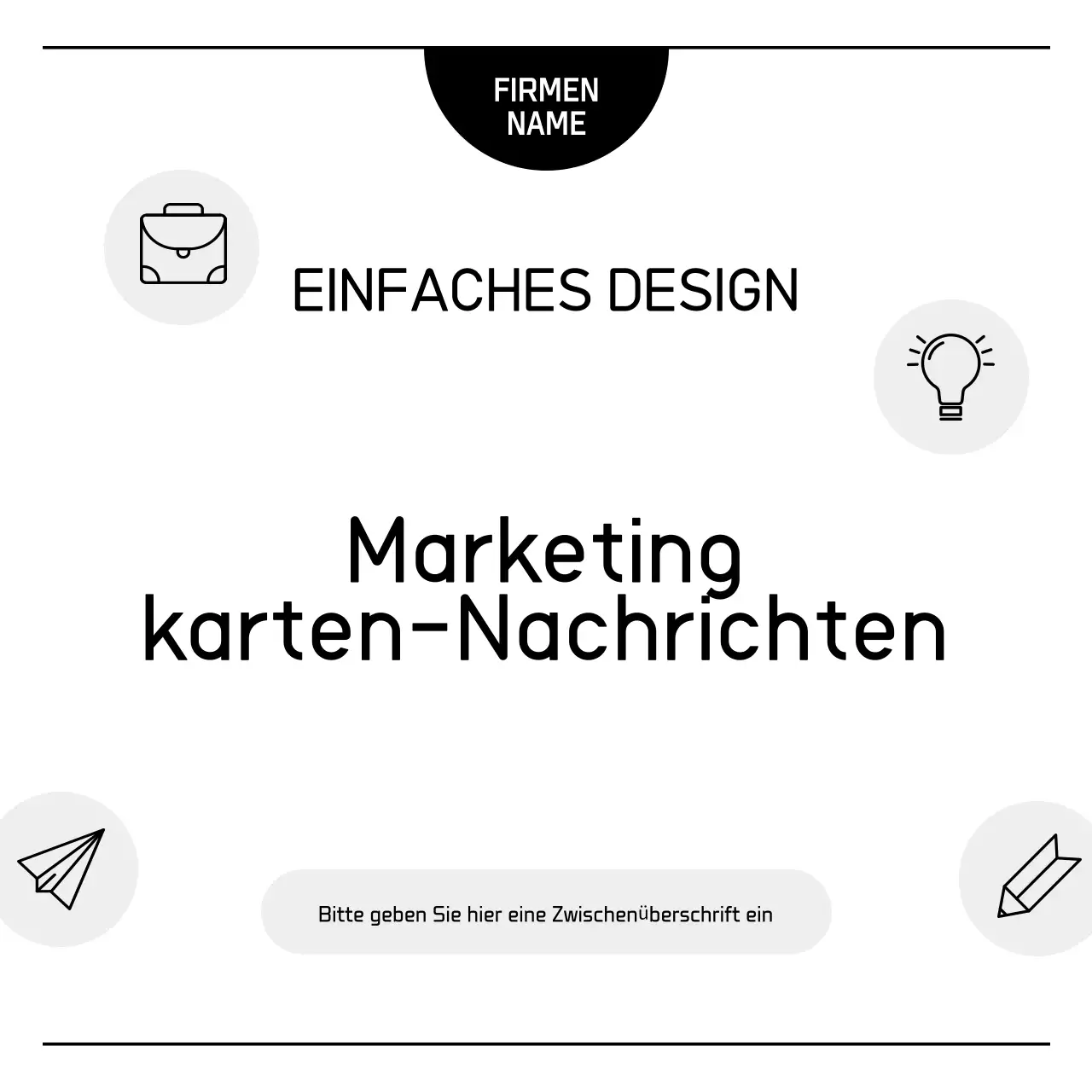 Weiße, einfache Marketing-Werbung