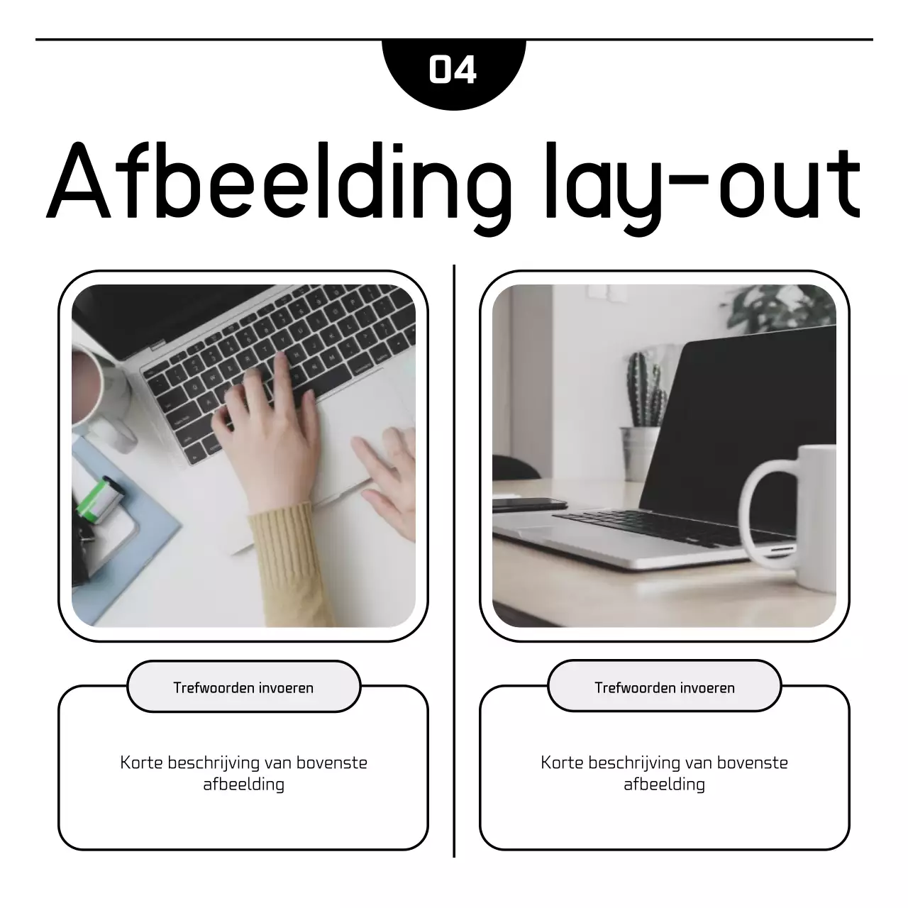 Witte eenvoudige marketingadvertentie