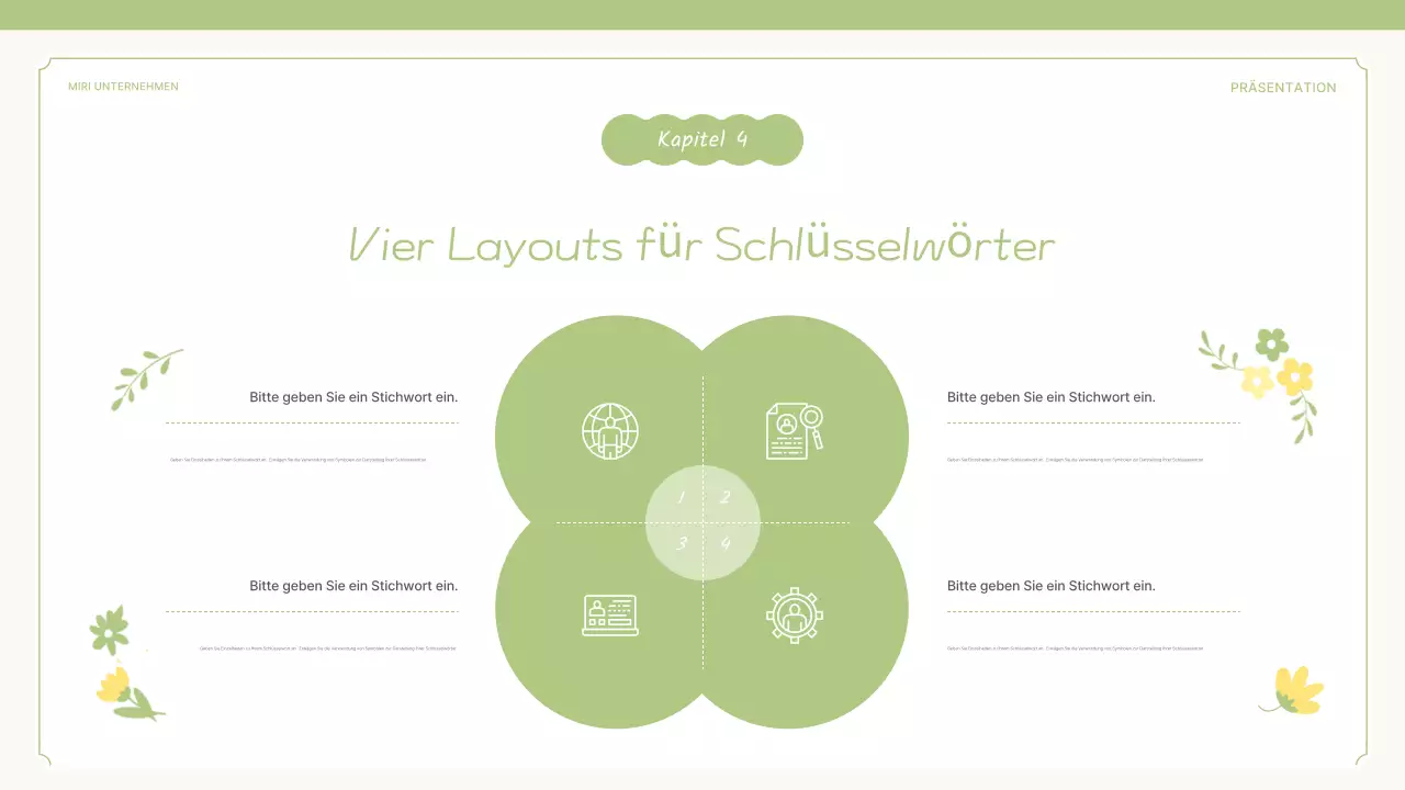 Ein Vorschlag für eine süße Frühlingsblume in Gelb und Limettengrün