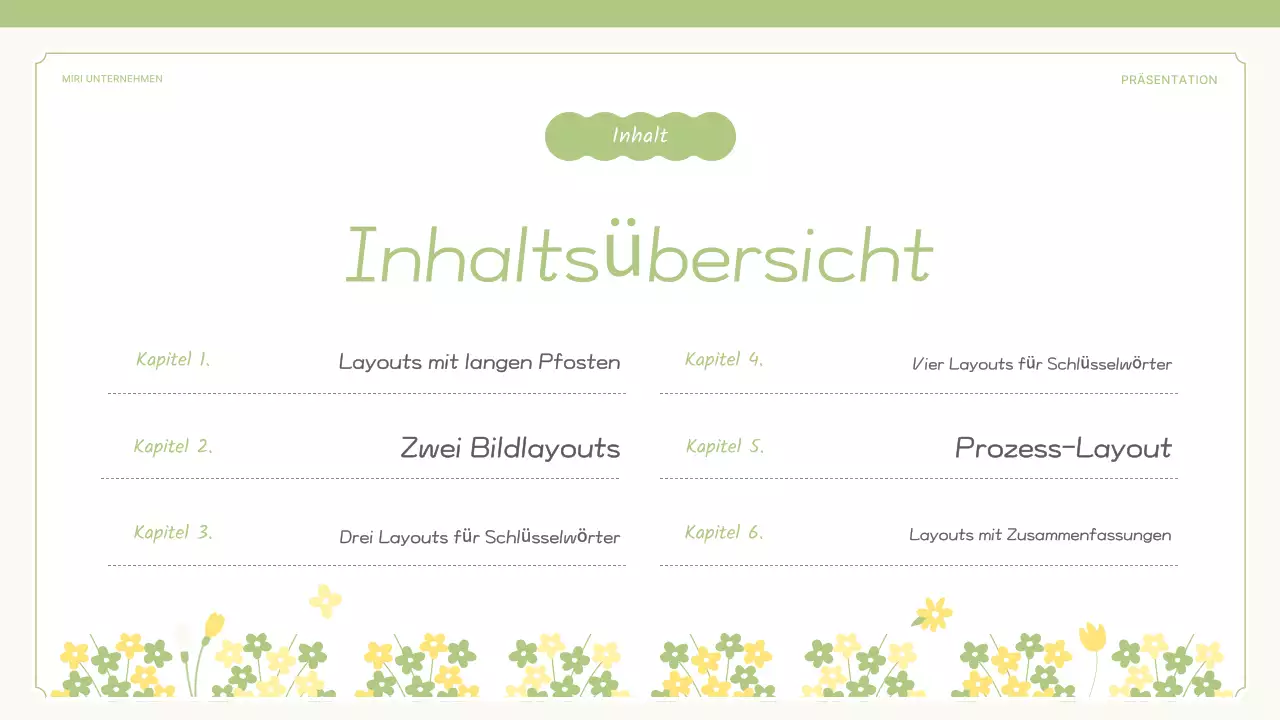 Ein Vorschlag für eine süße Frühlingsblume in Gelb und Limettengrün