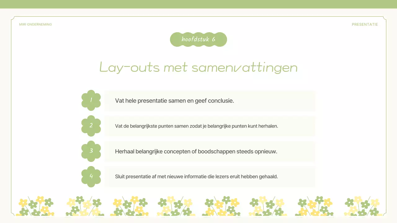 Een voorstel voor een schattige lentebloem in geel en limoengroen