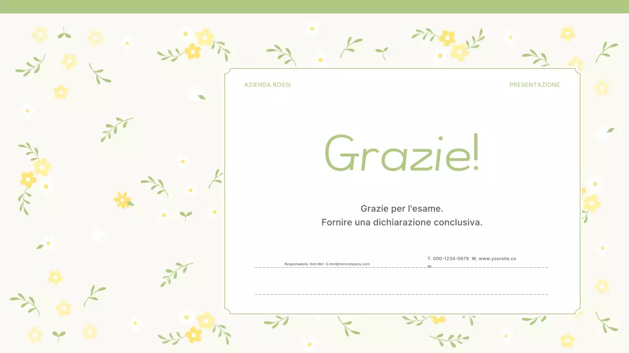 Una proposta per un grazioso fiore primaverile in giallo e verde lime