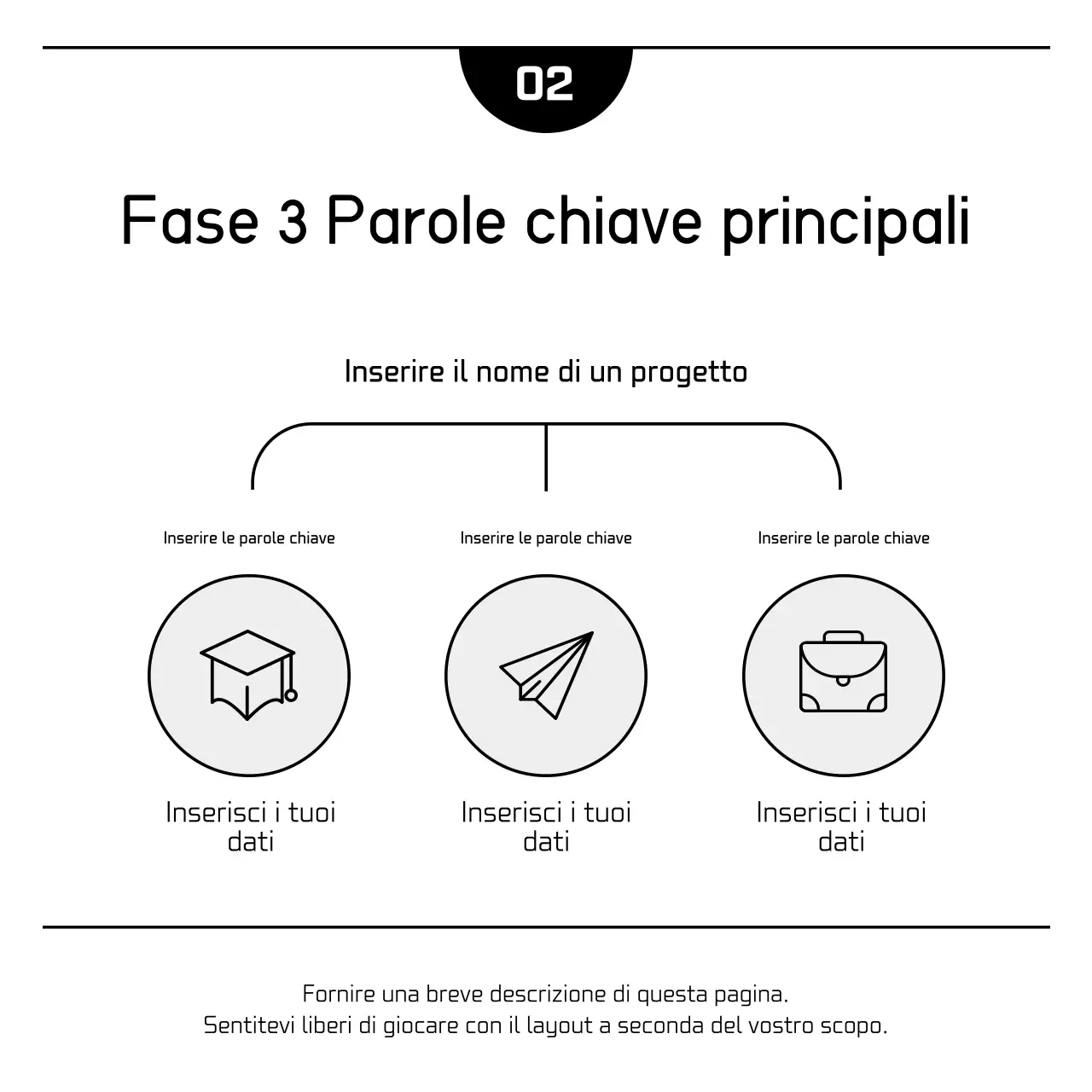 Pubblicità di marketing semplice bianco