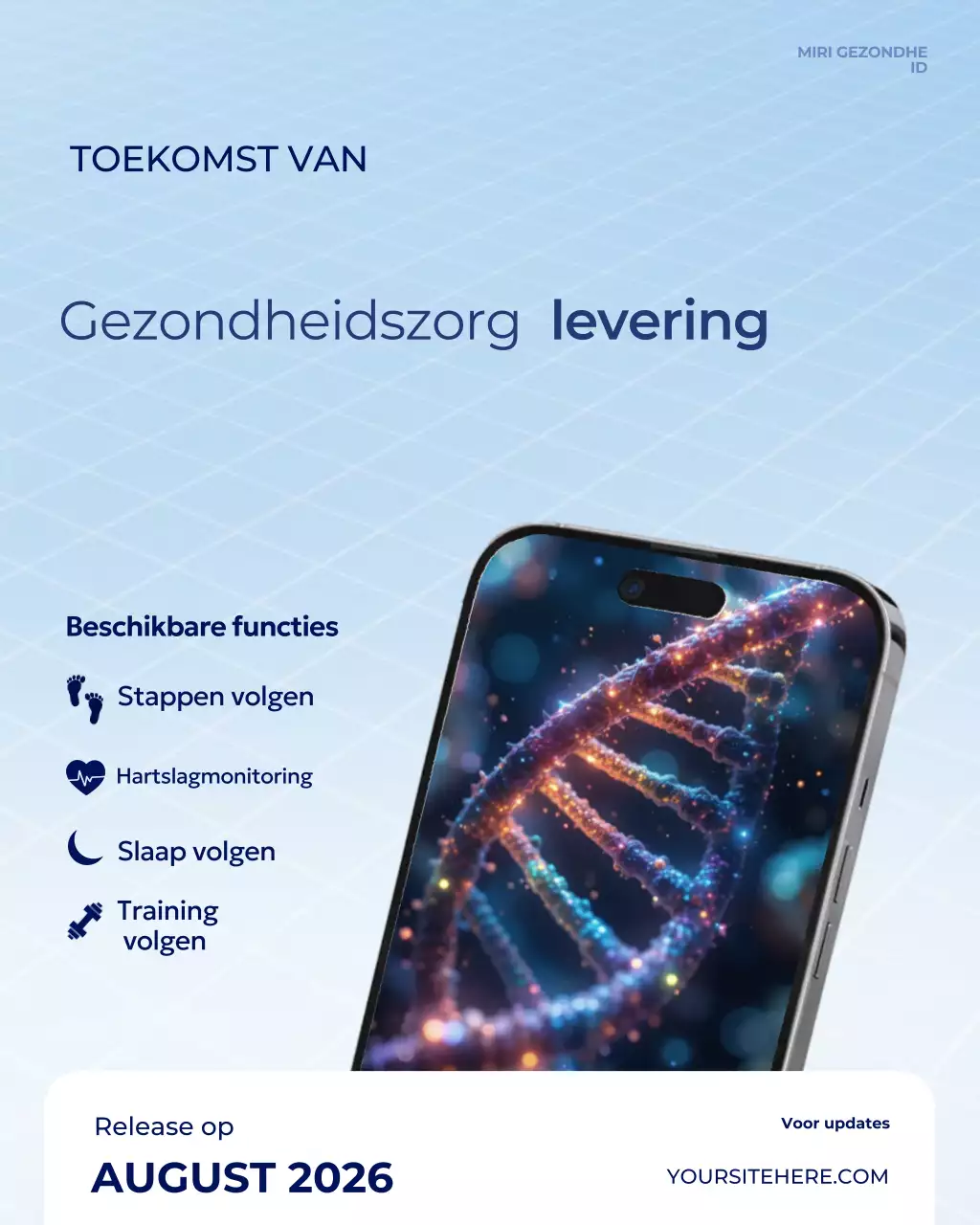 Instagram-bericht over updates van groene gezondheidszorg