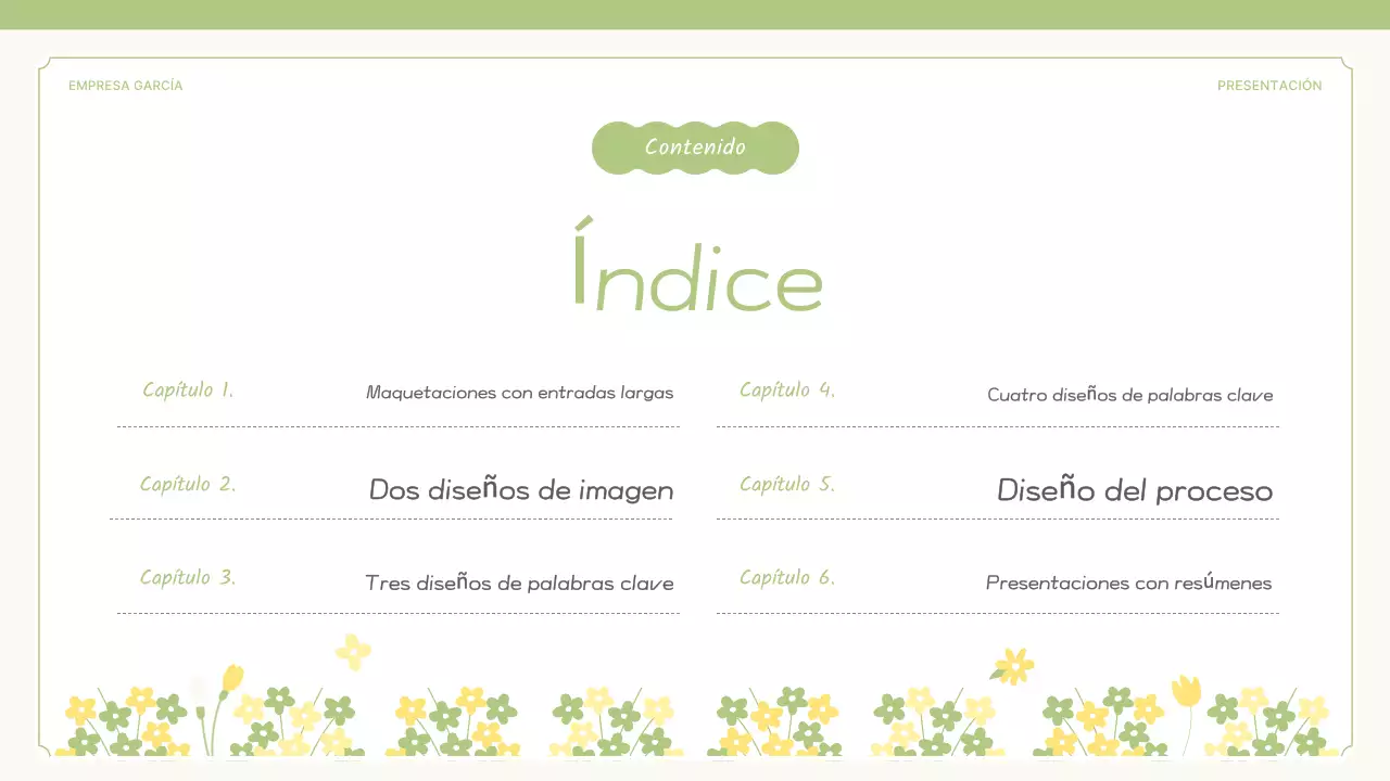 Una propuesta de una linda flor primaveral en amarillo y verde lima.