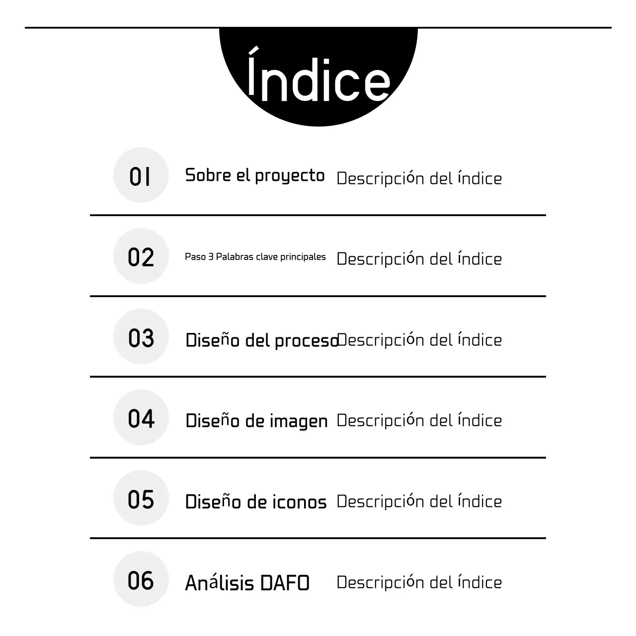 Anuncio de marketing simple en blanco