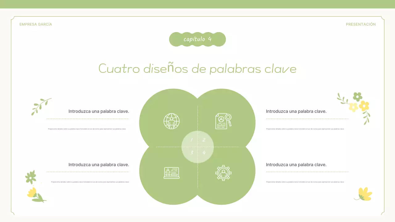 Una propuesta de una linda flor primaveral en amarillo y verde lima.