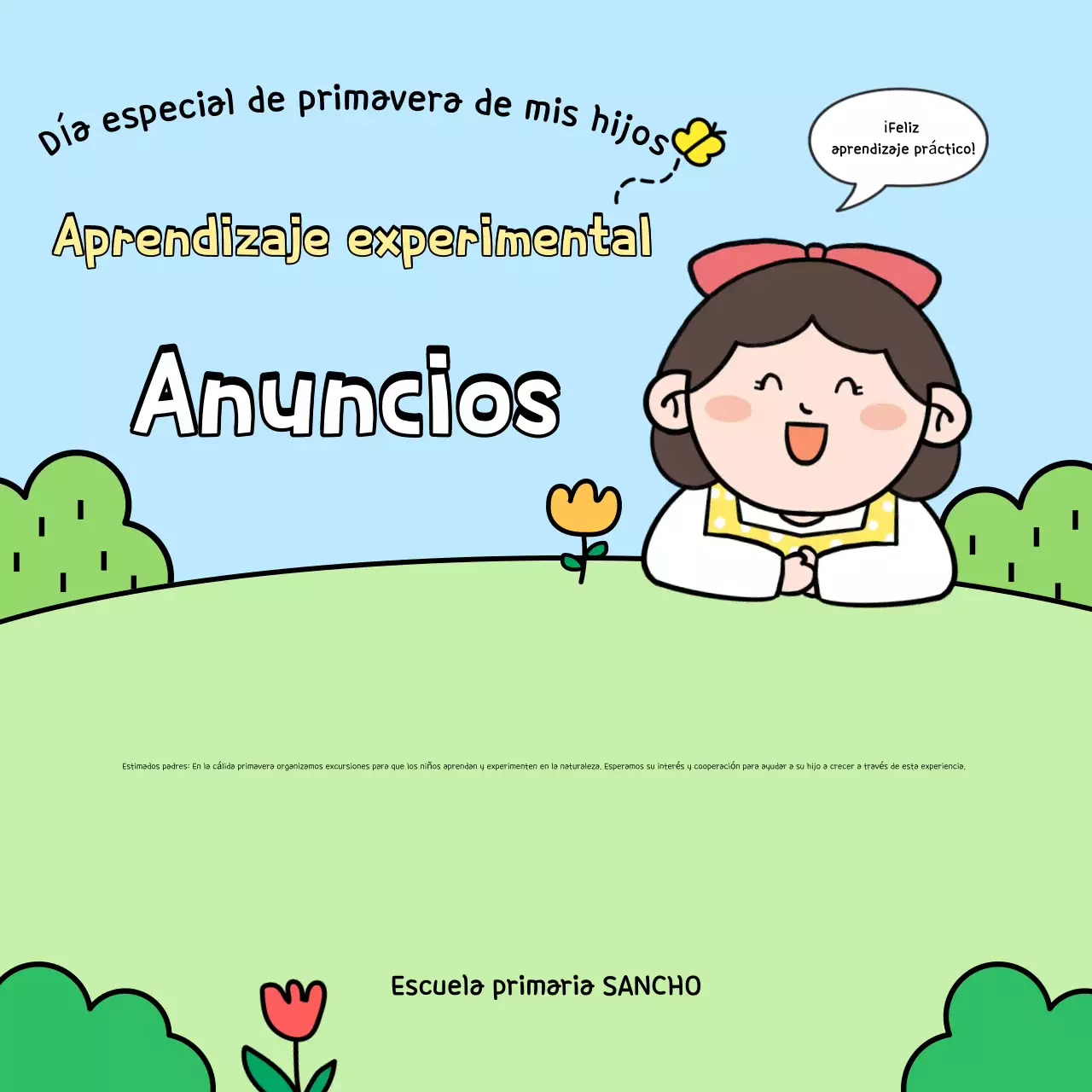 Reclutamiento de aprendizaje experiencial para bebés Sky Blue