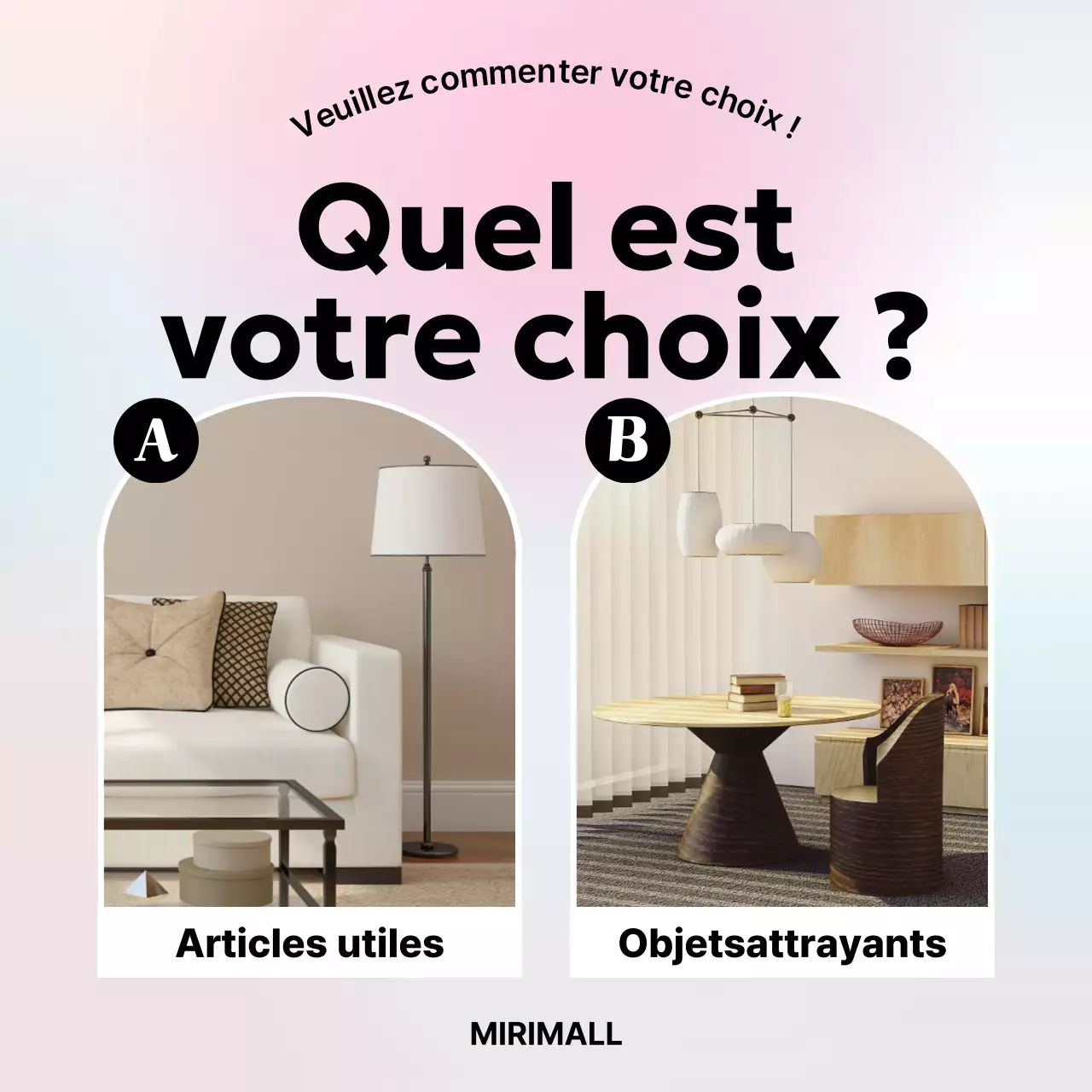 comparaison d'intérieur moderne rose