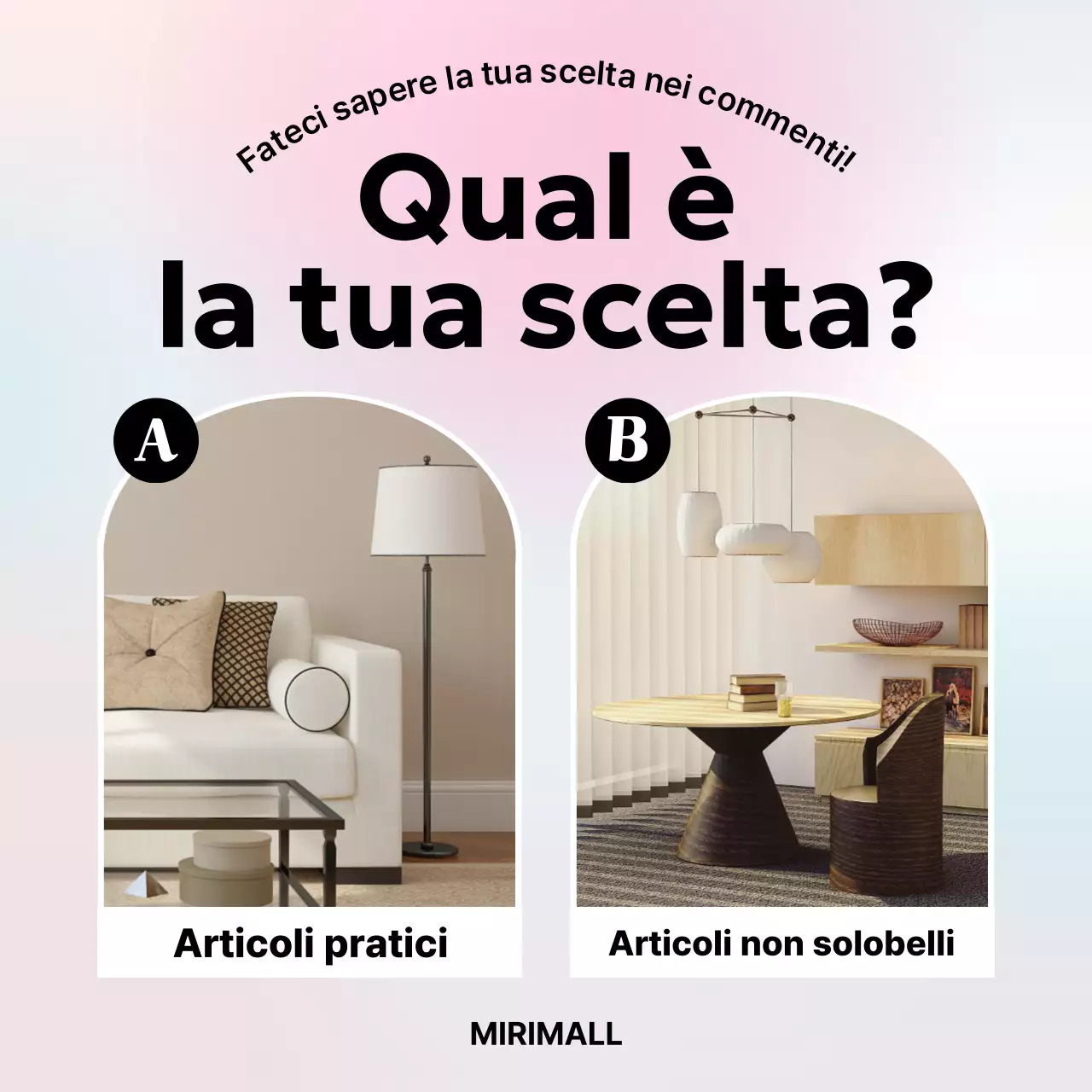 confronto interni moderni rosa