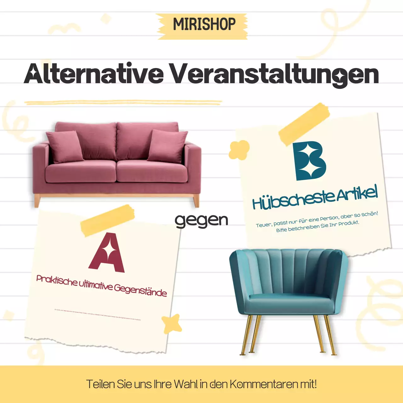 Pink Modern Furniture Event