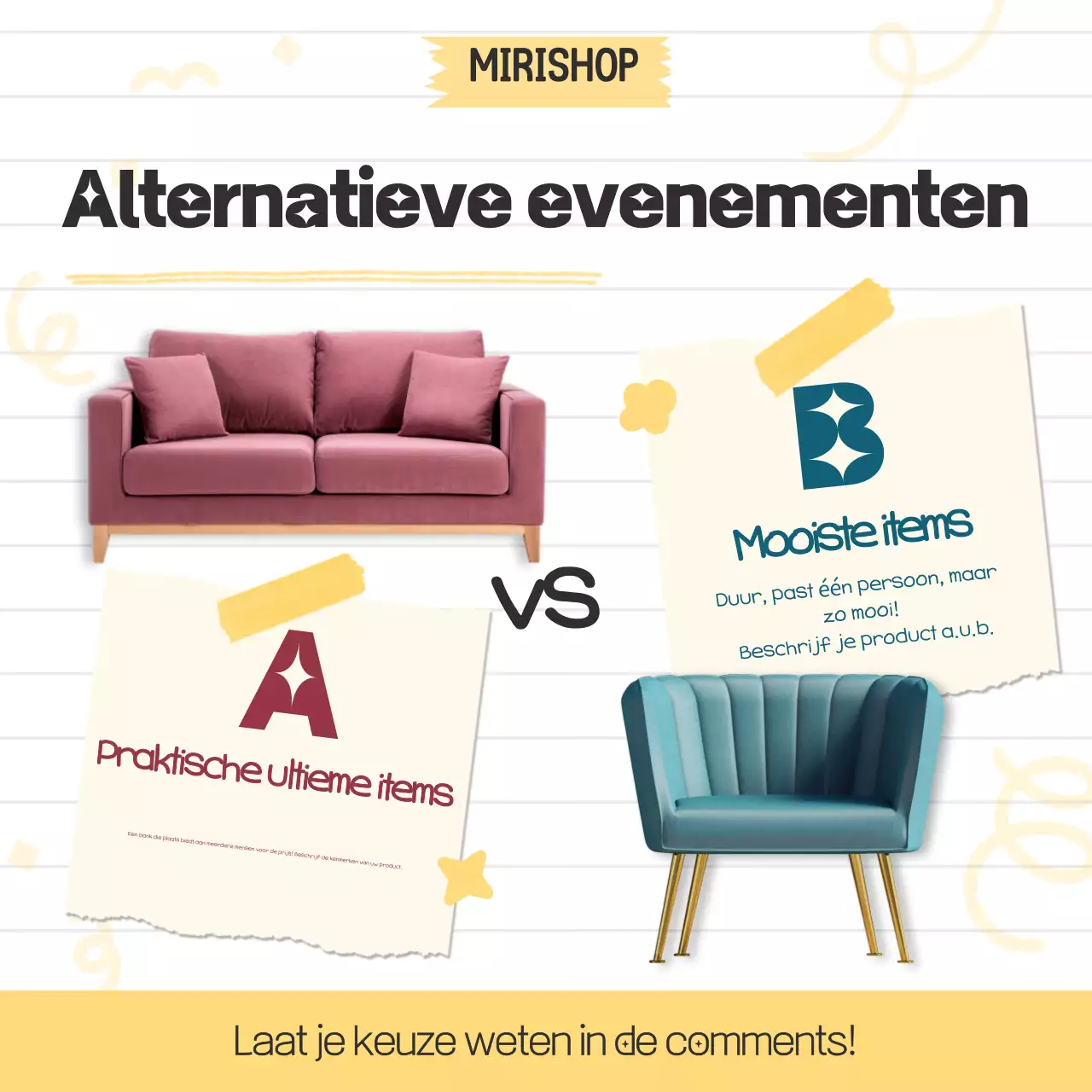 Roze Modern Meubel Evenement