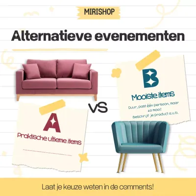 Roze Modern Meubel Evenement