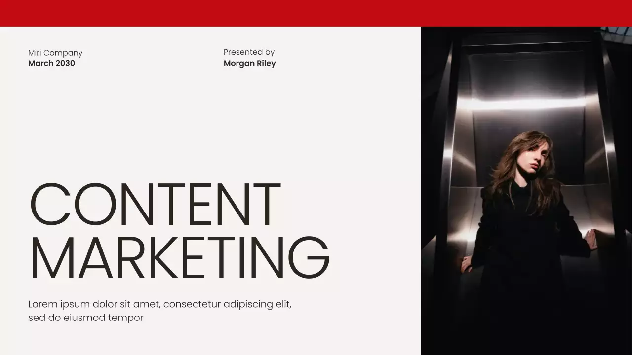 Beige and Brown Content Marketing Presentation