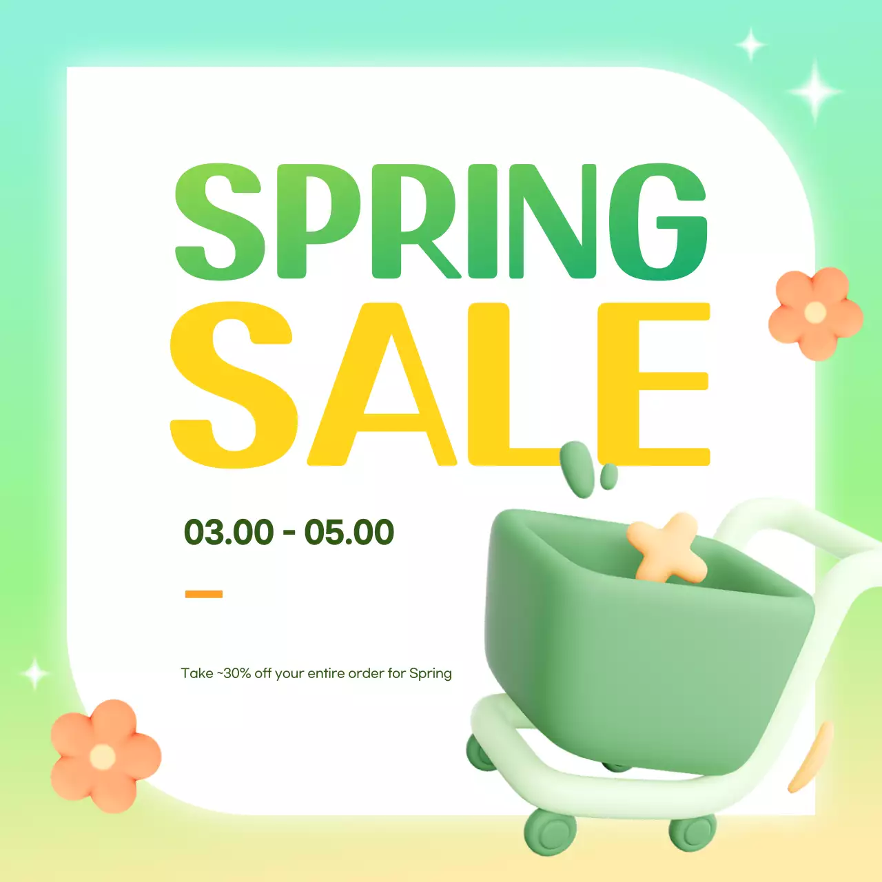 Green Simple Promotional Advertisement