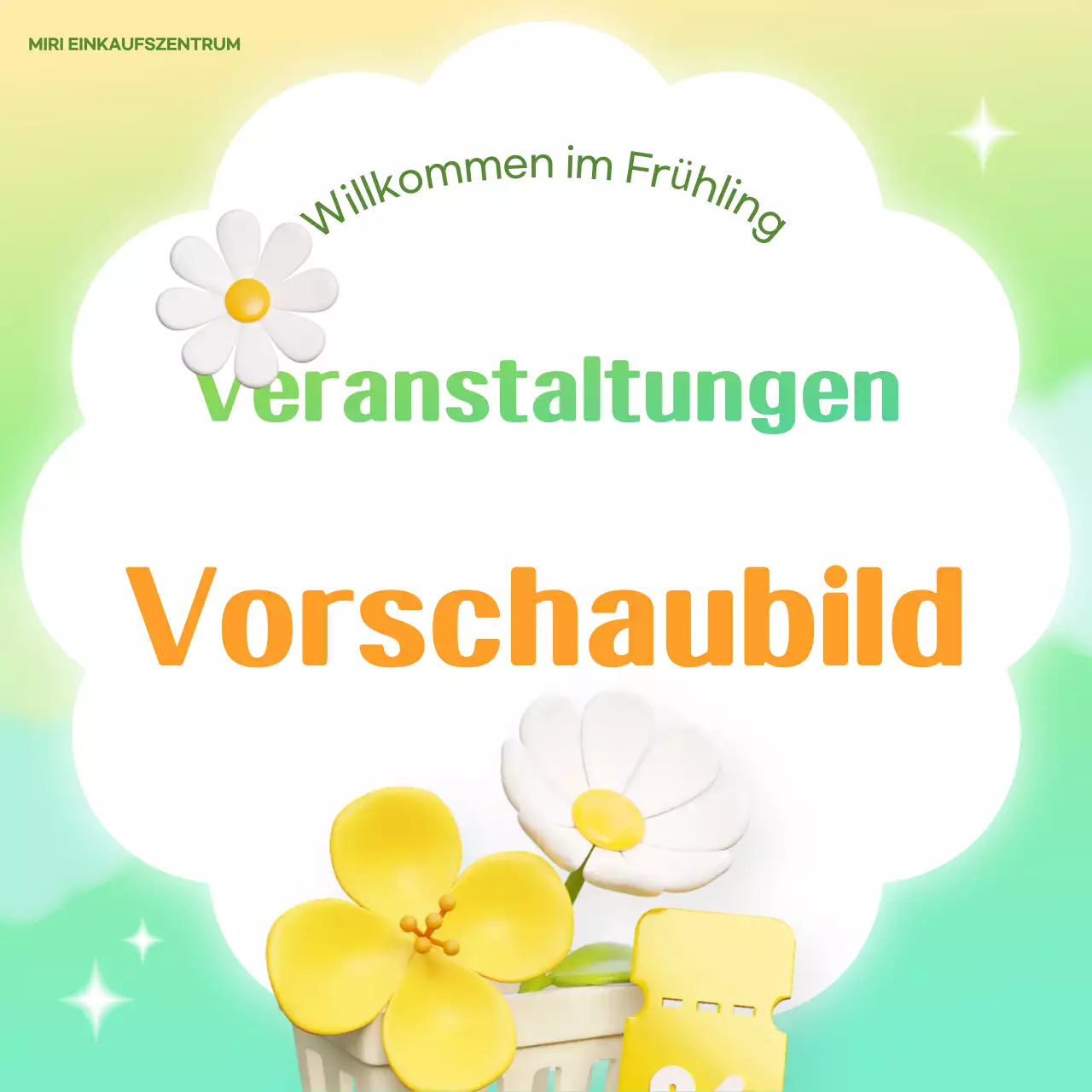 Grüne, einfache Werbeanzeige