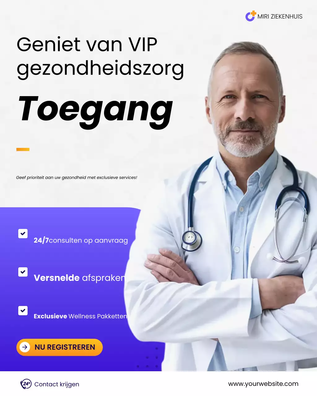 witte moderne gezondheidszorg promotie
