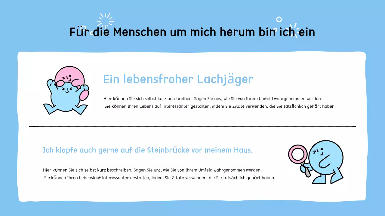 Wir stellen vor: die süße blaue Figur