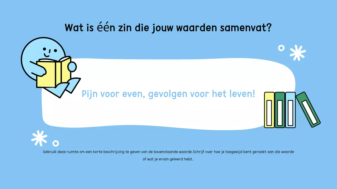 Maak kennis met het schattige blauwe karakter